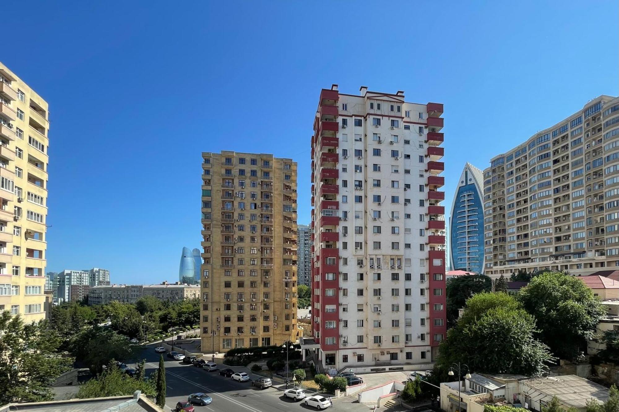 Flame Towers View Apartment Baku Kültér fotó